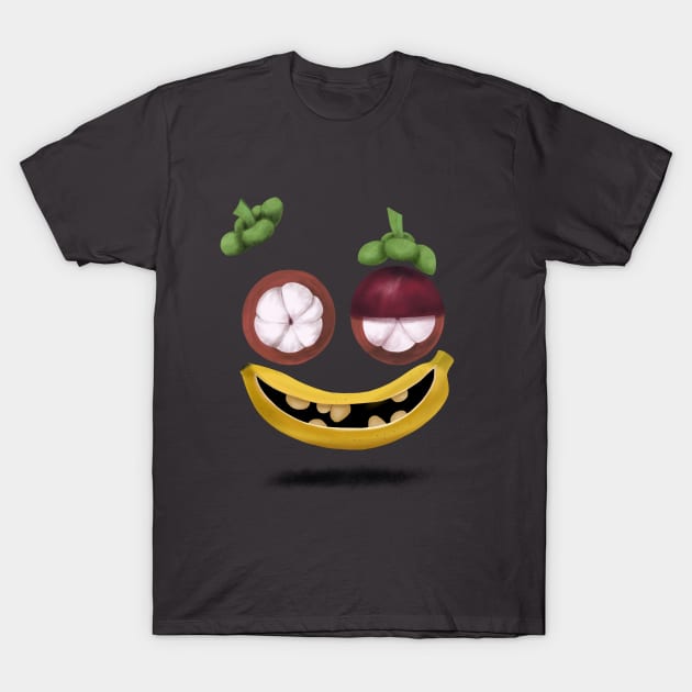 Funny weird tropical fruit monster T-Shirt by quenguyen